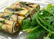 Eggplant Rolls With Prosciutto And Pecorino Cheese